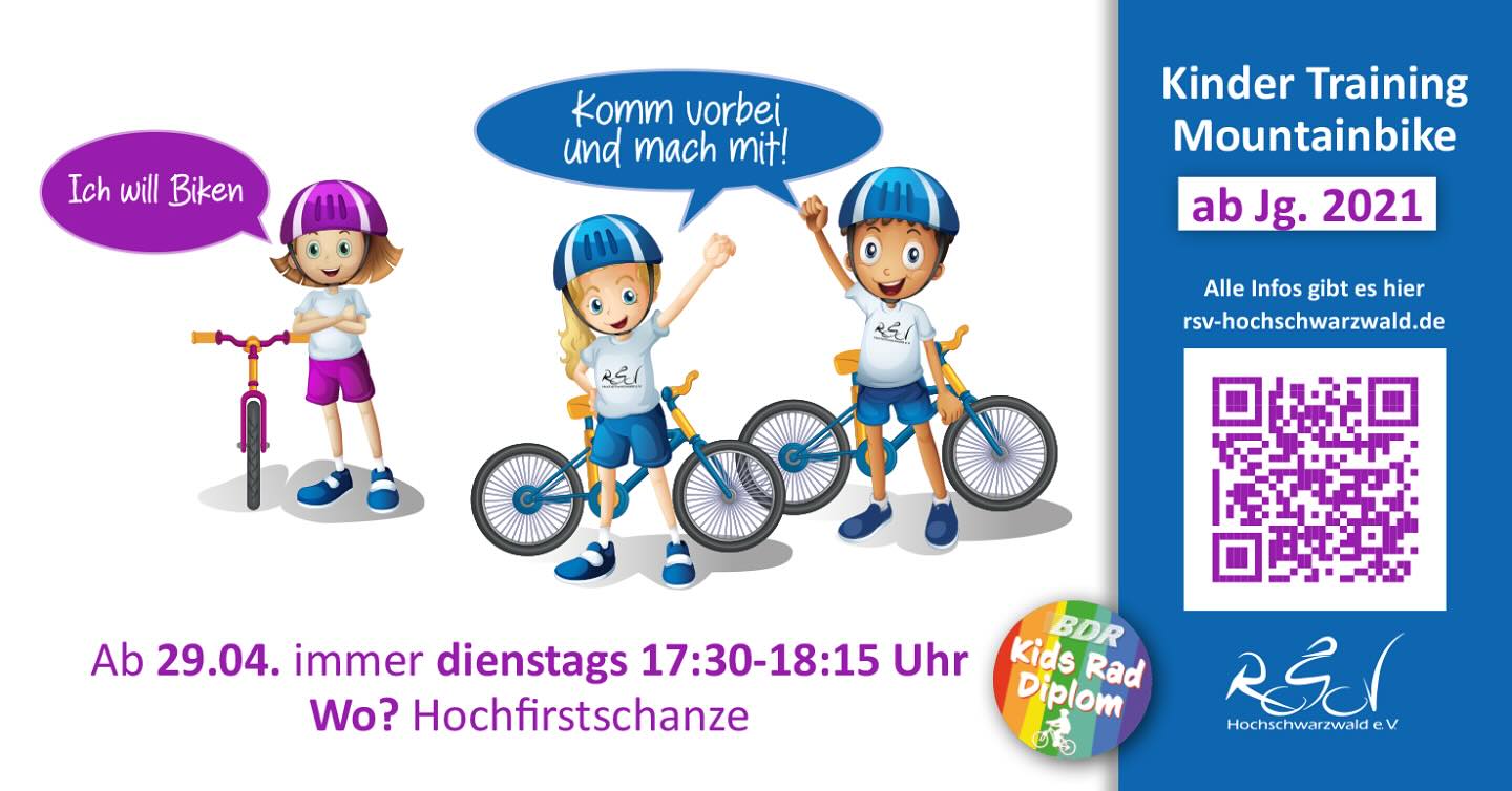 NEU beim RSV Hochschwarzwald: Fahrradschule für Kids ab Jahrgang 2021! Ab dem 29. April…